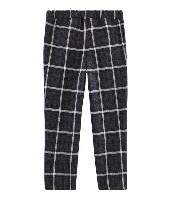 Mesh broek met ruitjes meisjes zwart CITY/wit MULTICO
