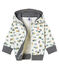 Hoodie met rits en dessin voor babyjongens wit MARSHMALLOW/wit MULTICO