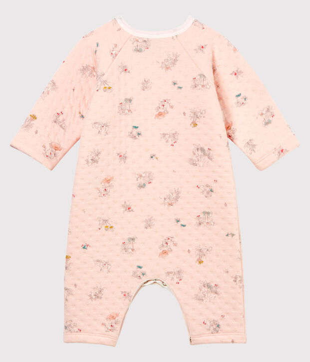 Pyjama in tubic voor babymeisjes roze/blauw/multicouleur