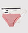 Set van 3 slips van dun katoen Dames Variante 3 PACK
