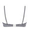 Soutien gorge femme effet seconde peau rayé milleraies bleu ABYSSE/blanc LAIT