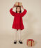Robe manches longues en toile enfant fille rouge AURORA