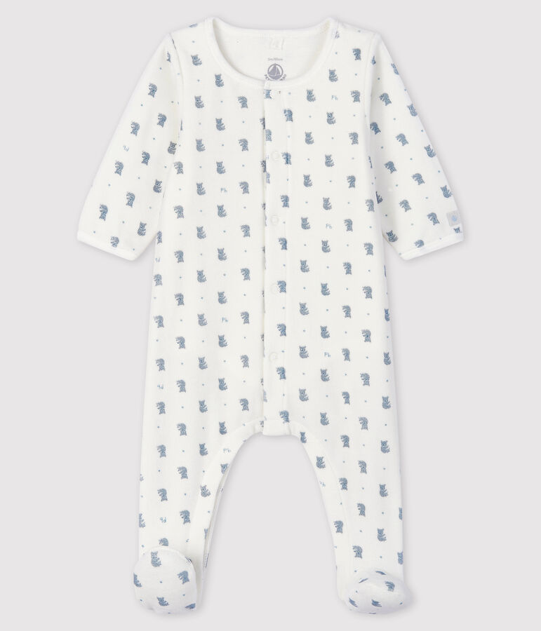 Bodyjama &agrave; imprim&eacute; koala b&eacute;b&eacute; gar&ccedil;on en velours blanc MARSHMALLOW/blanc MULTICO