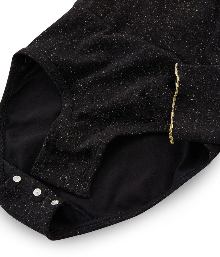 Body cache-c&oelig;urs femme noir/jaune