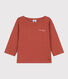 Baby-T-shirt met lange mouwen in katoen
