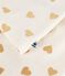 Fluwelen kinderpyjama met goudkleurige hartjesprint MILK/ DORE