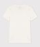 T-shirt col rond  sérigraphié en coton Femme blanc MARSHMALLOW