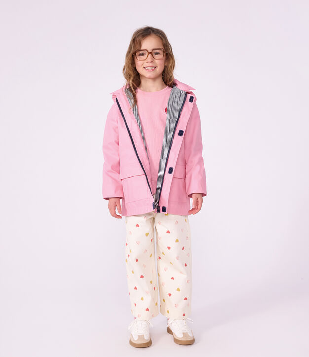 Iconische effen oliejas voor kinderen roze