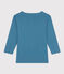 Tee Shirt manches longues en coton bleu POLOCHON