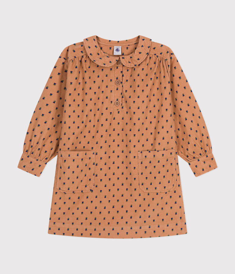 Robe manches longues en velours fleurie enfant fille SIENNA/ MULTICO