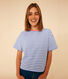 LE BOXY, gestreept T-shirt voor dames in katoen 