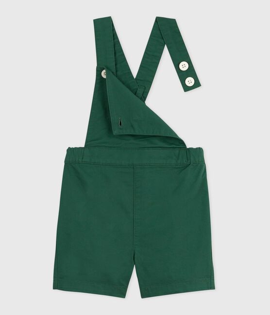 Salopette bébé en serge de coton jambes courtes, unie WILLOW