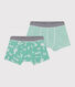 Setje met 2 katoenen boxershorts met print voor kinderen