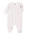 Pyjama in tubic met print voor babymeisjes blauw BOCAL/wit MULTICO