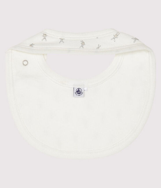 Bavoir naissance blanc LAIT/blanc MULTICO