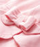 Capeline à nœud en twill uni bébé fille rose FLEUR