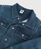 Meisjesjas van biologische spijkerstof blauw DENIM BLEU DELAVE