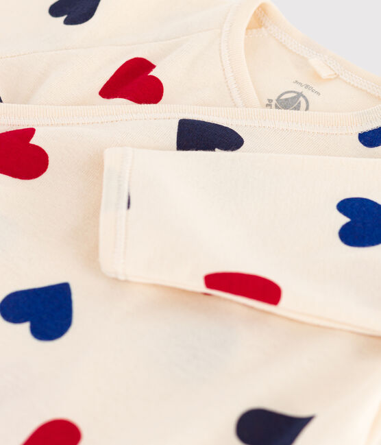 Katoenen babypyjama met bloemenprint wit AVALANCHE/ MULTICO