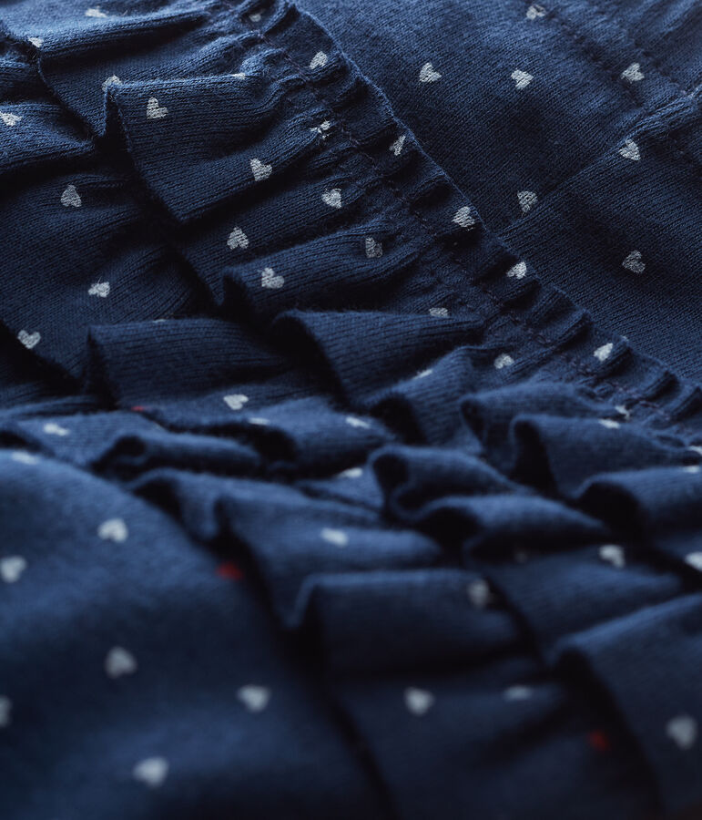 Legging met print voor babymeisjes blauw HADDOCK/wit MULTICO