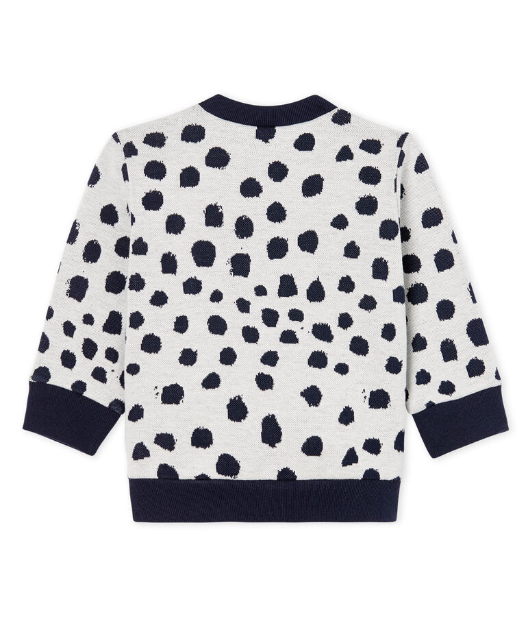 Sweatshirt baby gemixt Jean Jullien wit MARSHMALLOW/ DOTTIES