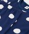 Pyjama met stipjes voor kleine jongens/meisjes in biokatoen blauw MEDIEVAL/wit MARSHMALLOW