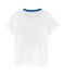 T-shirt met korte mouwen voor jongens wit MARSHMALLOW