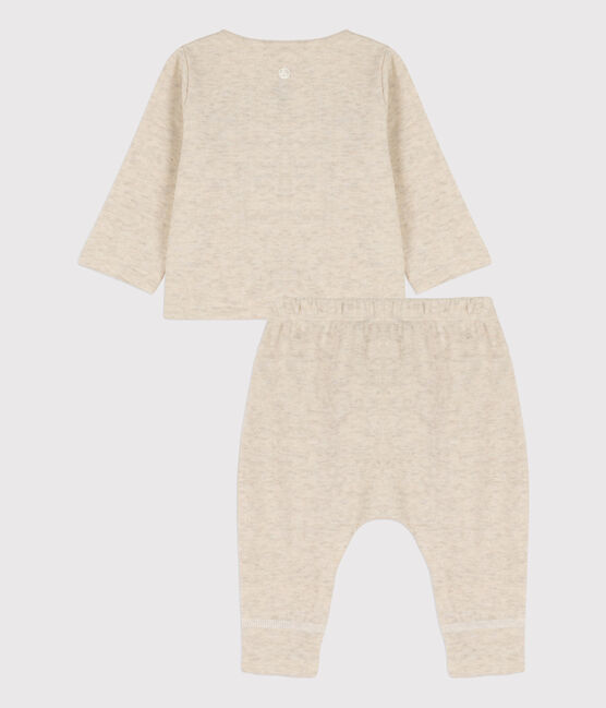 Set met 2 stuks in biologisch tubic voor baby's beige MONTELIMAR CHINE