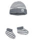 Set muts en schoentjes babyjongen van gebreide stof