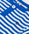 Katoenen T-shirt met korte mouwen en streepjes voor baby's blauw PORCELANA/ MARSHMALLOW
