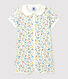 Combicourt fleuri bébé en coton