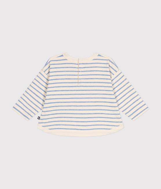 Tee-shirt manches longues en tubique bébé blanc AVALANCHE/ SKY CHINE