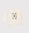Baby-T-shirt met lange mouwen in tubic beige MONTELIMAR CHINE