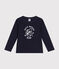 Tee-shirt manches longues en jersey fin enfant garçon bleu SMOKING