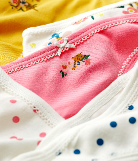Lot de 5 culottes imprimé panthère petite fille en coton variante 1