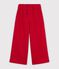 Pantalon de jogging wide leg enfant en coton rouge