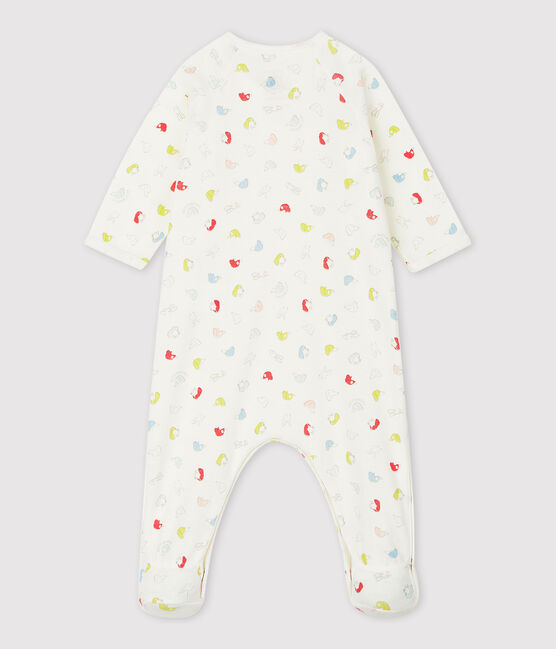 Dors-bien chiots colorés bébé en coton biologique blanc MARSHMALLOW/blanc MULTICO