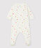 Dors-bien chiots colorés bébé en coton biologique blanc MARSHMALLOW/blanc MULTICO