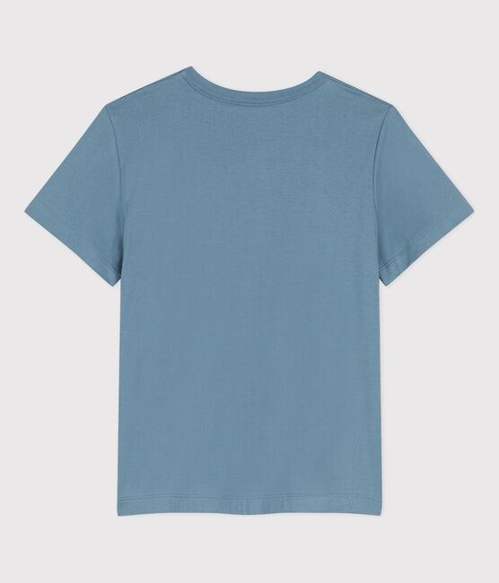 Tee-shirt LE DROIT col rond en coton bio Femme bleu ROVER