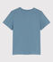 Tee-shirt LE DROIT col rond en coton bio Femme bleu ROVER