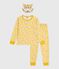 Pyjama déguisement enfant en coton imprimé léopard blanc MARSHMALLOW/blanc MULTICO