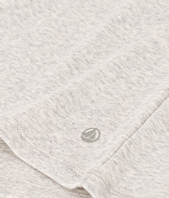 Tee-shirt L'ICONIQUE col rond en coton Femme gris BELUGA CHINE