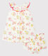 Jurk en bloomer met print babymeisje