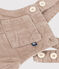 Fluwelen tuinbroek voor baby's HUITRE