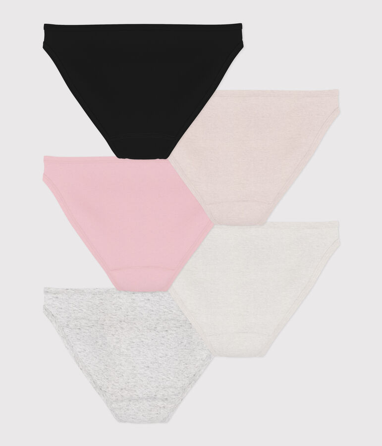 Semainier 5 culottes en coton fin Femme multicouleur