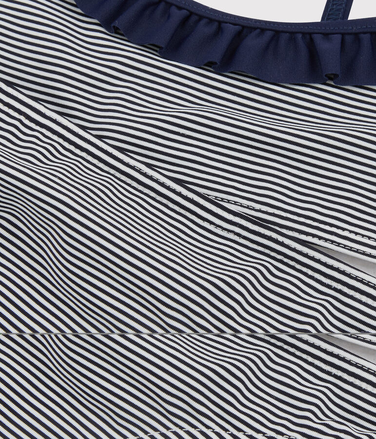 Meisjes badpak blauw ABYSSE/wit LAIT