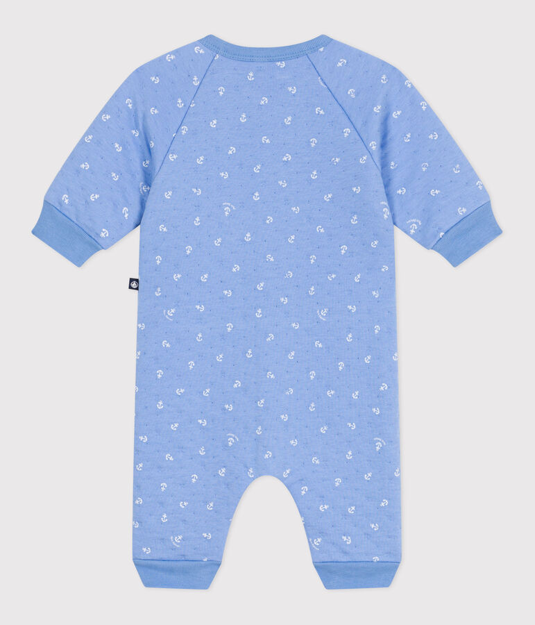 Katoenen babypakje met ankertjesprint blauw/wit
