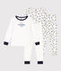 Lot de 2 pyjamas étoile et félin en coton enfant
