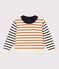 Pull marin en coton enfant fille / garçon blanc AVALANCHE/ MULTICO