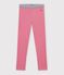 Effen katoenen legging voor kinderen roze