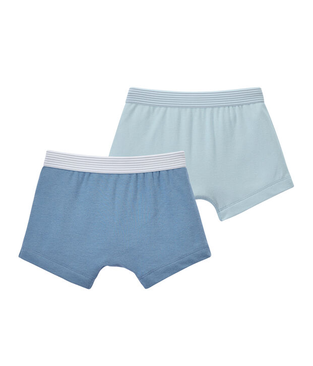 Lot de 2 boxers gar&ccedil;on unis blanc